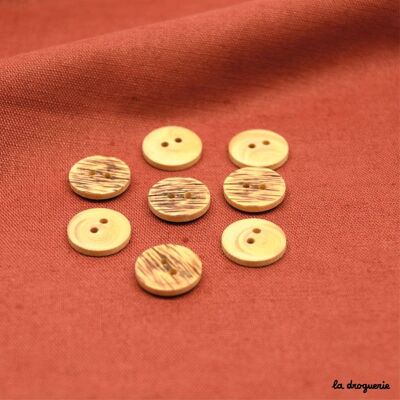 “Pawn brushed boxwood” button 15 mm