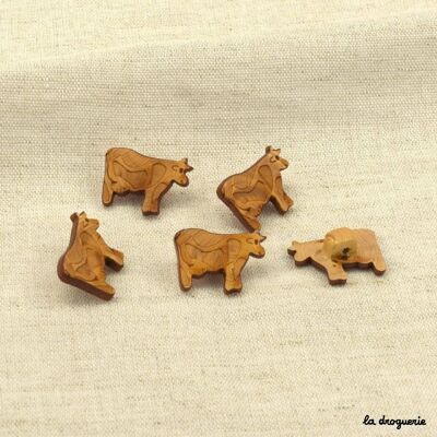 Button "Cow-tailed boxwood" 20 x 14 mm