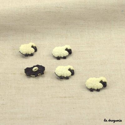 Knopf „Zweifarbiges Schaf“ 18 mm