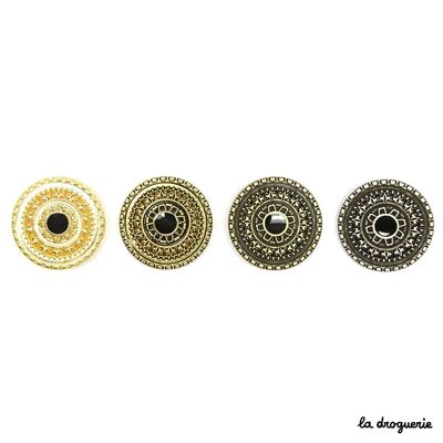 "Berwick street chiseled" button 39 mm