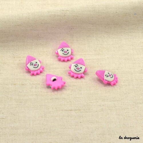 Bouton "Bicolore bille de clown" 18 mm