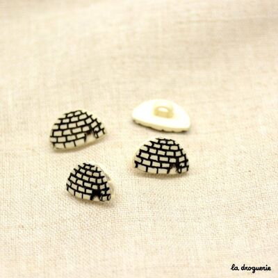 Bottone "Igloo artico" 14 mm