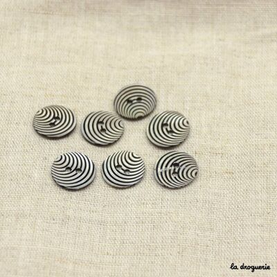 Bottone "Onde Akoya" 13 mm