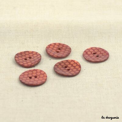 “Akoya psychedelic dots” button 23 mm