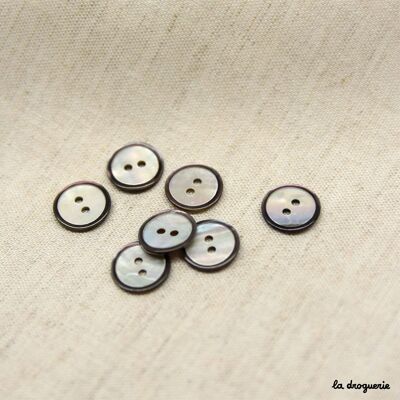 "Akoya dune circled" button 14 mm