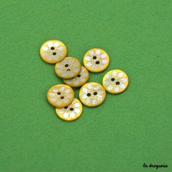 Bouton "Akoya daisy" 13 mm 5