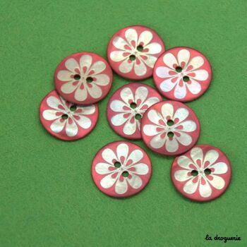 Bouton "Akoya daisy" 20 mm 6