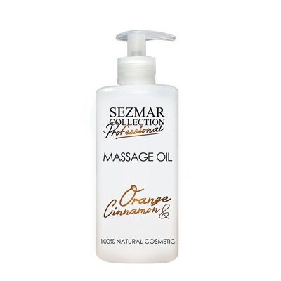 Professionelles Massage-Körperöl Orange & Zimt – 100 % natürlich, 500 ml