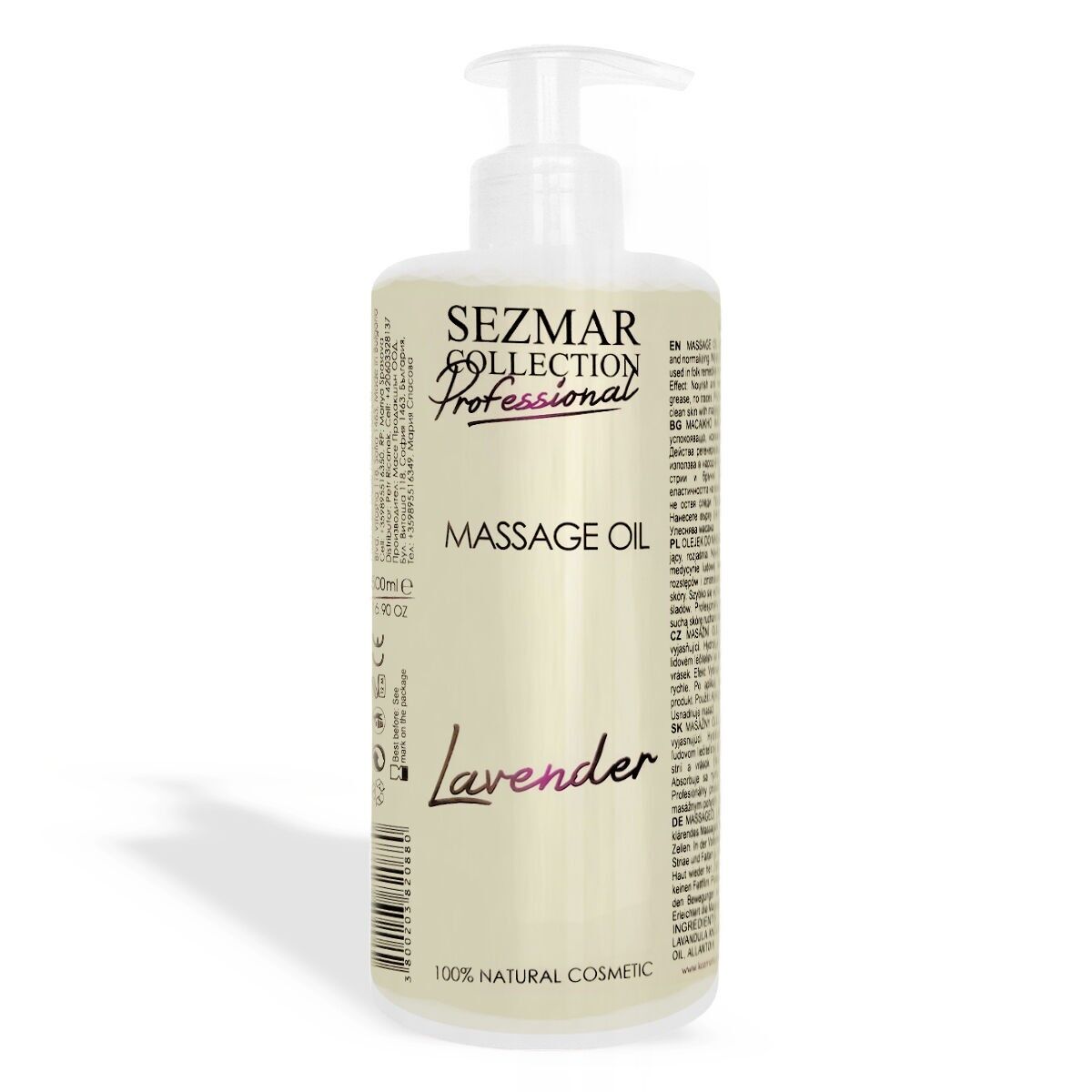 Aceite Corporal de Masaje Profesional Lavanda - 100% Natural, 500 ml
