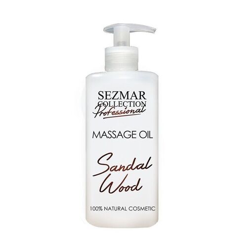 Professional Massage Body Oil Sandalwood - 100% Natural, 500 ml