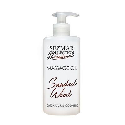 Professionelles Massage-Körperöl Sandelholz – 100 % natürlich, 500 ml