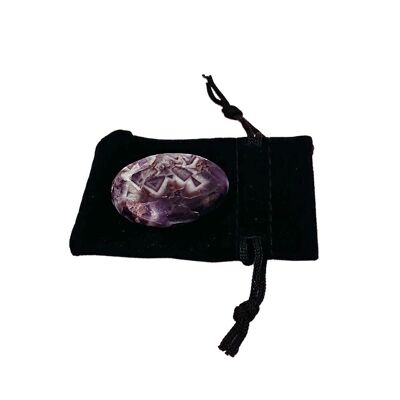 Amethyst - Worry Thumb Stone Crystal