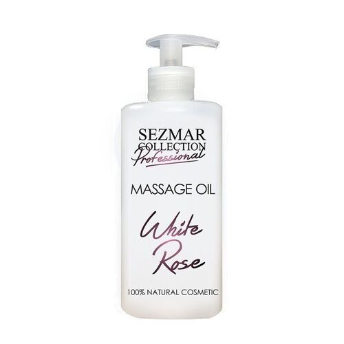 Professional Massage Body Oil White Rose - 100% Natural, 500 ml