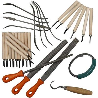 Soapstone tool kit - 31 pcs