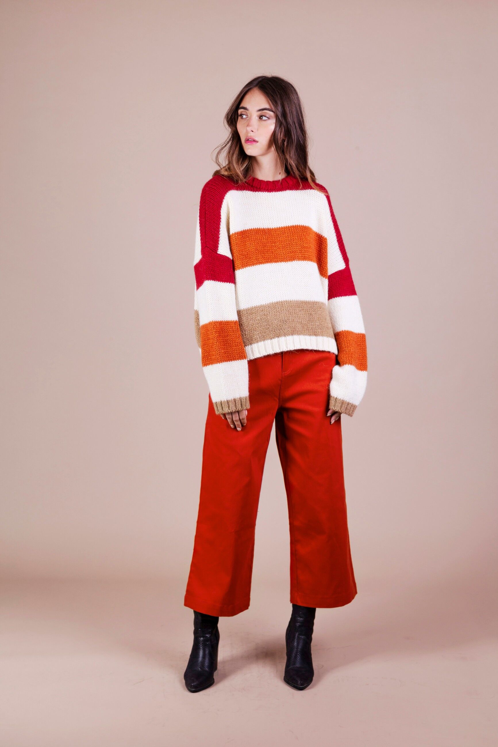 PATSY Pantaloni in terracotta