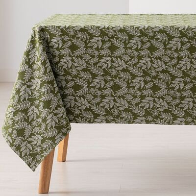 Fleckenabweisende Jacquard-Tischdecke, wasserdicht, Stoffgefühl, natürlicher Fall, kombiniertes Blumenmuster aus Baumwolle JALI