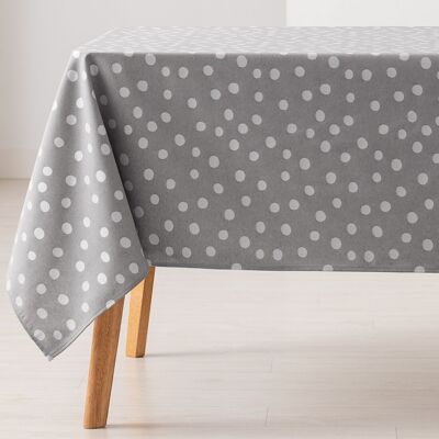 Jacquard stain-resistant tablecloth, waterproof, fabric feel, natural drape, combined cotton POINT dot design