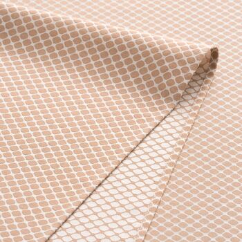Nappe jacquard antitache, imperméable, toucher tissu, tombé naturel, motif combiné coton à motifs circulaires LOSAN 5