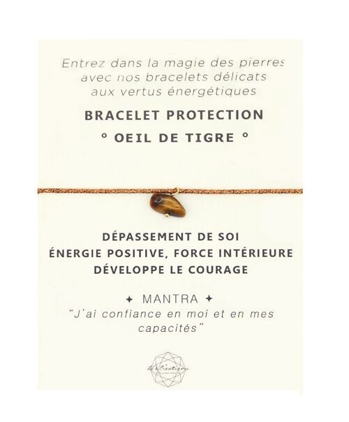 Bracelet Protection Oeil de tigre | bracelet énergétique | bracelet en pierre | bijou de lithothérapie | or gold filled 14kn