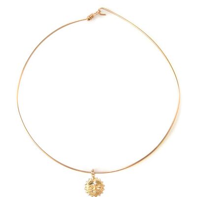 Sonnengoldener Armreif | goldene Halskette | Goldschmuck | 14-karätiges Gold gefüllt
