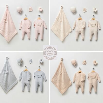 Set speciale per neonato angelo in cotone organico, regalo per neonato