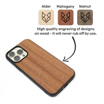 Coque iPhone en bois – Boussole 4