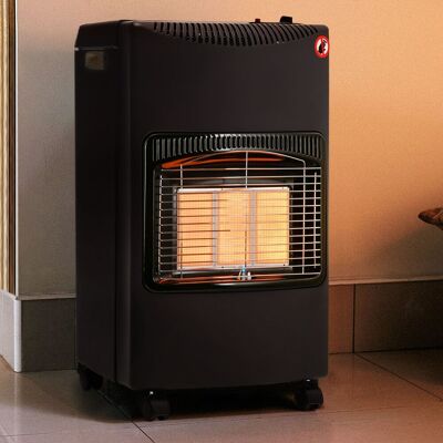 Livingandhome 4.2kw Foldable Cabinet Gas Heater Portable Calor Mobile Ceramic Piezo Butane
