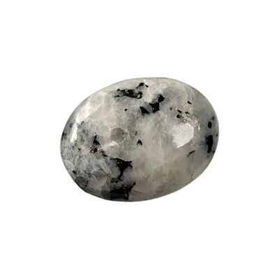 Pietra di luna arcobaleno - Cristallo di pietra di palma - Ovale - 5-7 cm