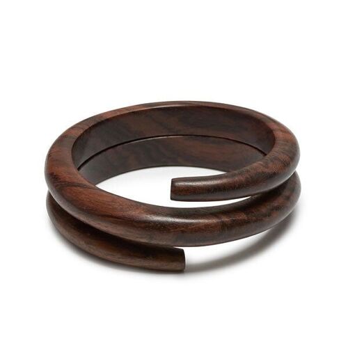 Rosewood spiral bangle