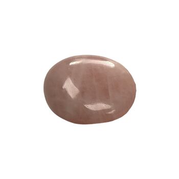 Quartz rose - Cristal de pierre de palme - Ovale - 5-7 cm 1