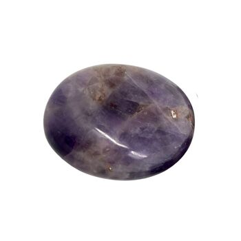 Améthyste - Cristal de pierre de palme - Ovale - 5-7 cm 1