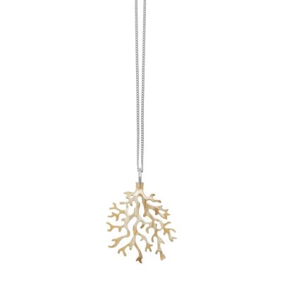 White coral shaped pendant - Silver