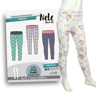 Sewing pattern for children's leggings Nele Mini-Me