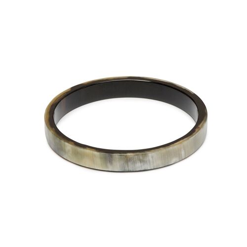 Slim Black Natural Bangle