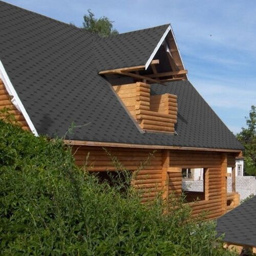Livingandhome 2.61㎡ Self Adhesive Roofing Felt Shingles Shed Roof Panels Ridge Tiles Hexagonal Grey