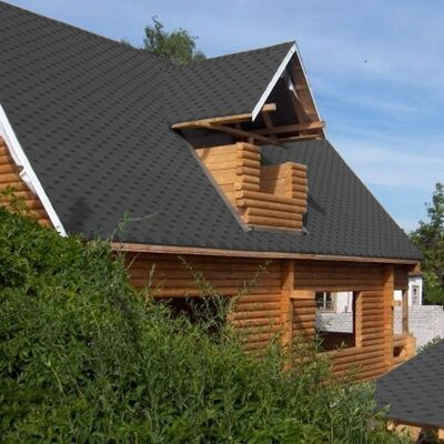 WohnenundZuhause 2.61㎡ selbstklebende Dachpappe Schindeln Schuppen Dachplatten First Fliesen sechseckig grau