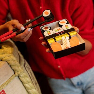 Modello di puzzle di carta 3D Regalo Sushi