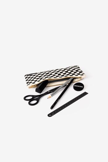 Trousse en coton à motif damier cadeau fête des mères 3