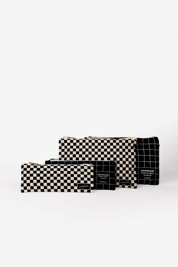 Trousse en coton à motif damier cadeau 5