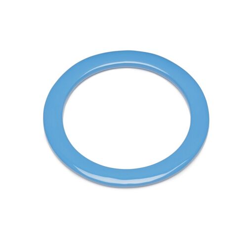 Light blue lacquered flat Bangle