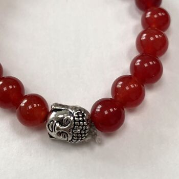 Bracelet Bouddha - Cornaline Rouge 2