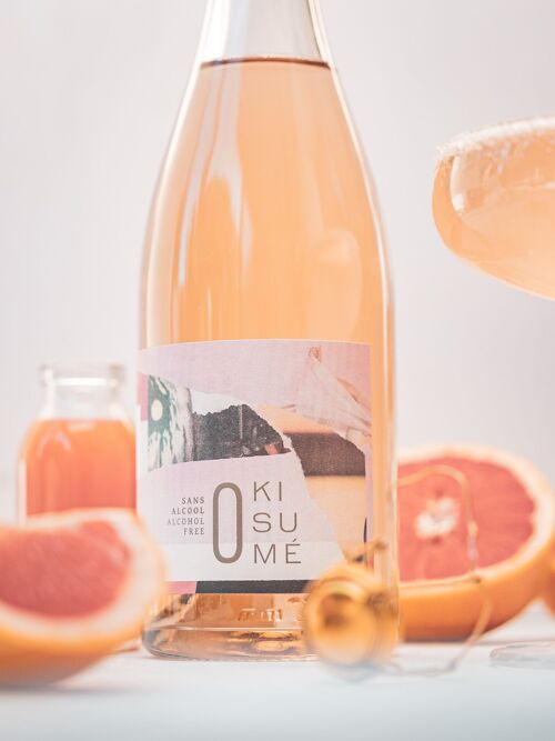 Vin Rosé Effervescent Sans Alcool