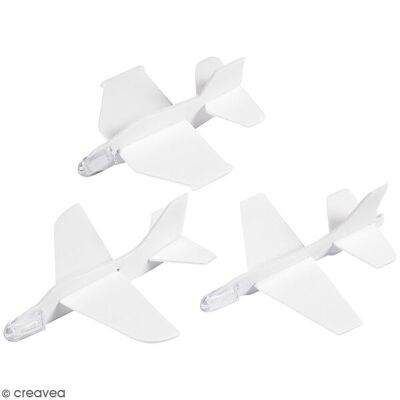 Kit de actividades para niños - Aviones planeadores - 11 x 12 cm - 3 piezas -