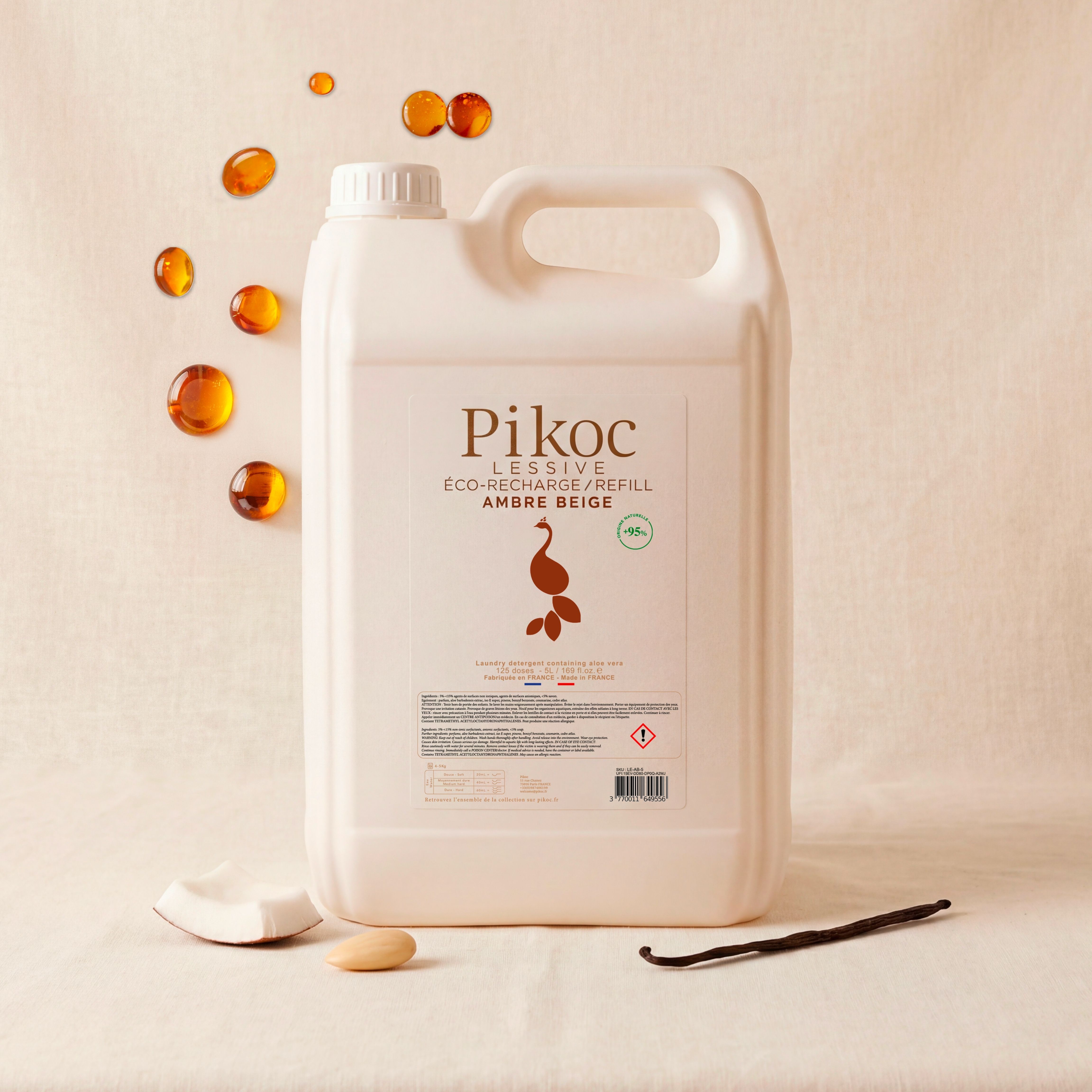 Eco-refill Amber Beige Laundry Detergent 5L