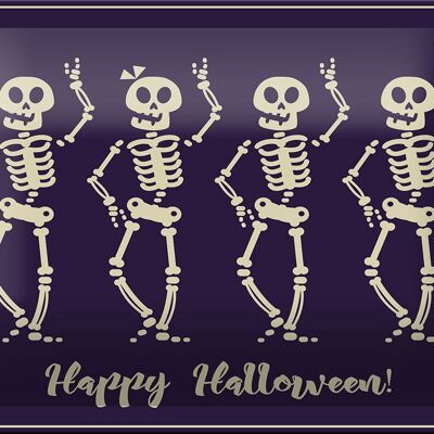 Tin sign Halloween 18x12cm Happy Halloween party decoration