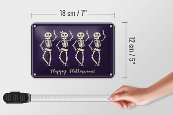 Panneau en étain Halloween 18x12cm, décoration du festival Happy Halloween 5