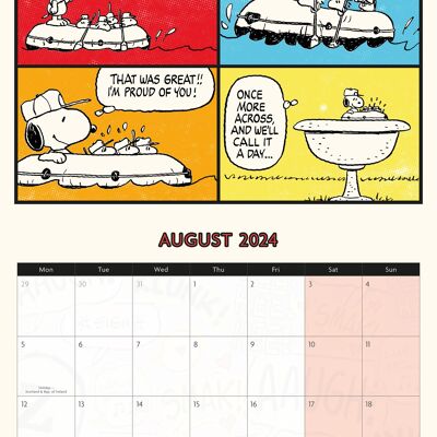 Calendario accademico 17 mesi dei Peanuts da parete