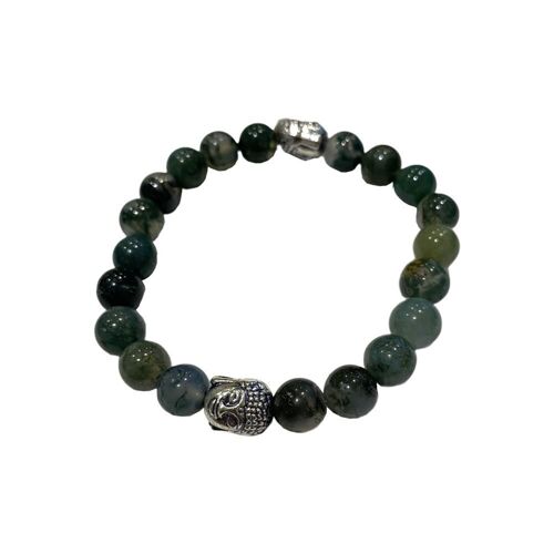 Buddha Bracelet - Moss Agate