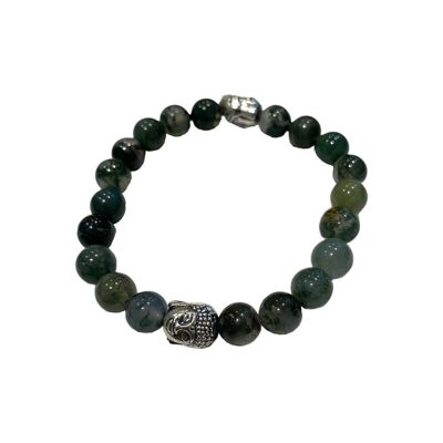 Bracelet Bouddha - Agate Mousse