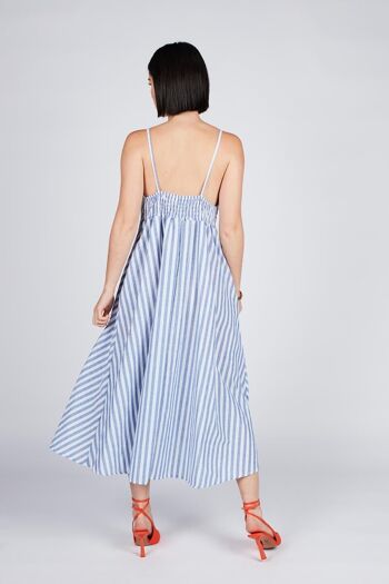 Robe midi rayée 6